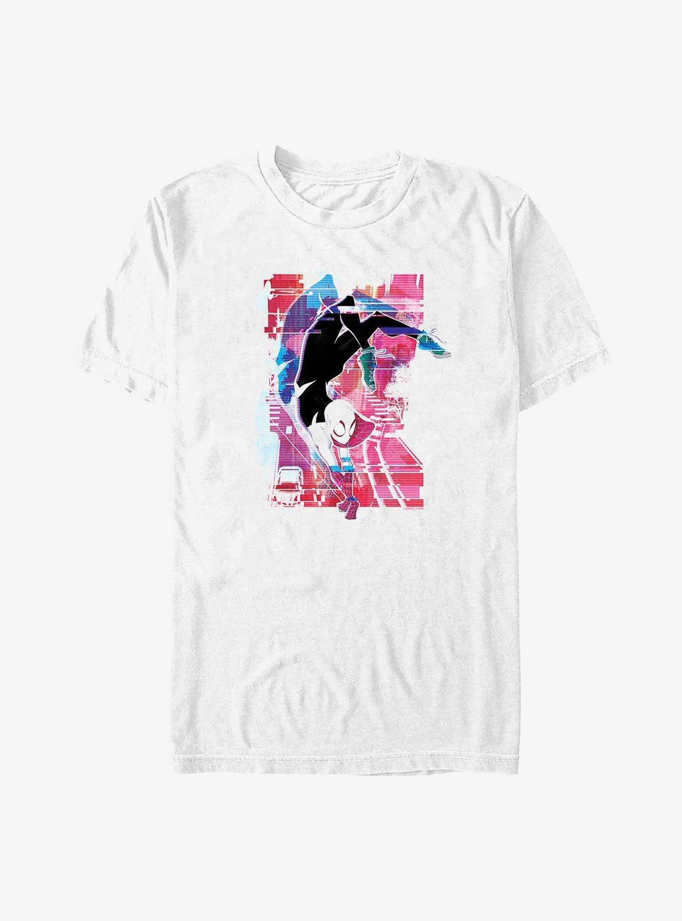Marvel Spider-Man Across the Spider-Verse Spider-Gwen Graphic Big Tall T-Shirt | Graphic T-Shirt for Unisex