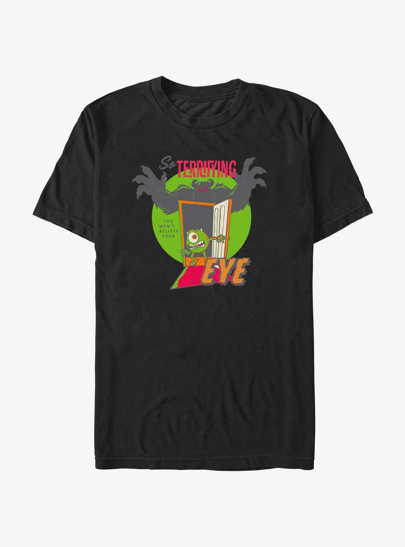 Disney100 Halloween Monsters, Inc. Sulley & Mike So Terrifying You Won't Believe Your Eye T-Shirt
