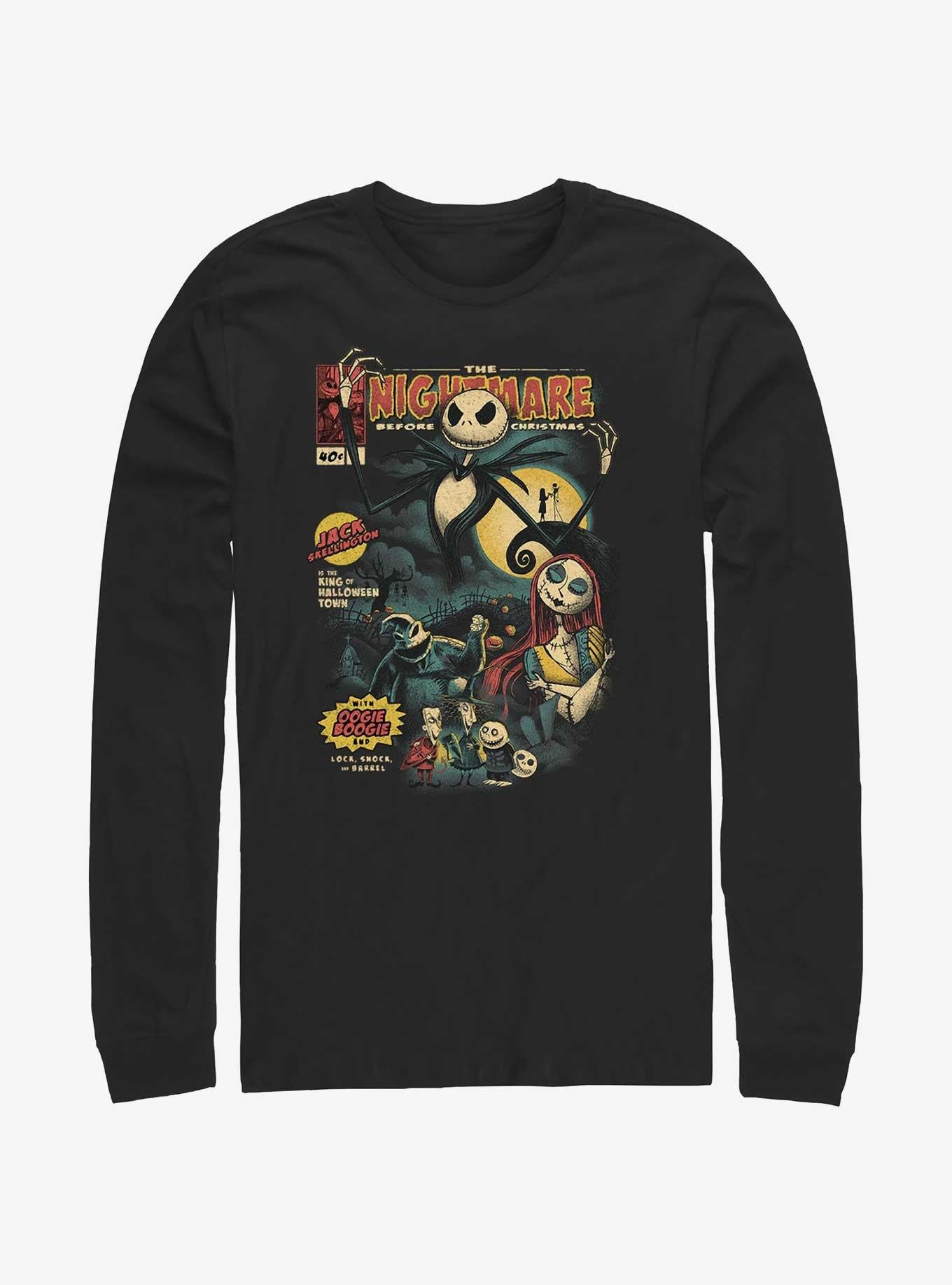 The Nightmare Before Christmas Comic Cover Long-Sleeve T-Shirt
