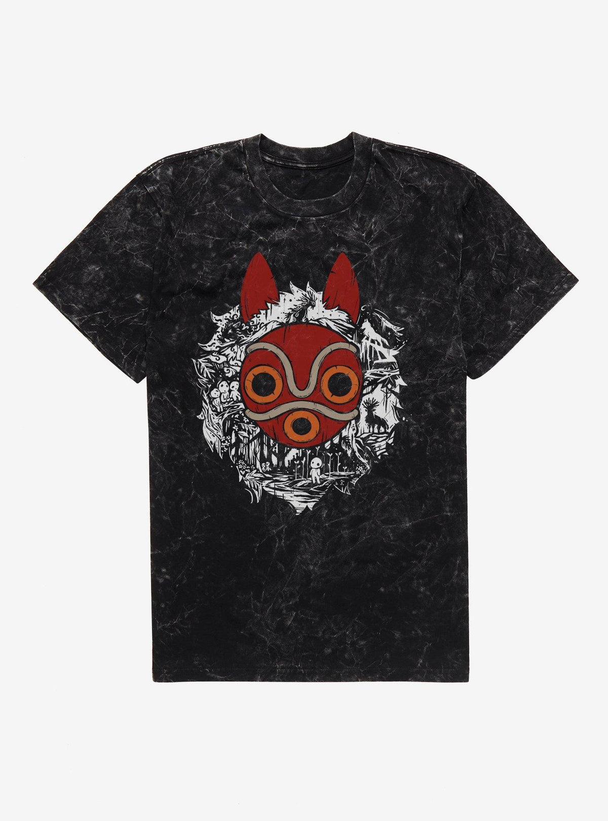 Studio Ghibli Princess Mononoke Gods And Spirits Mineral Wash T-Shirt