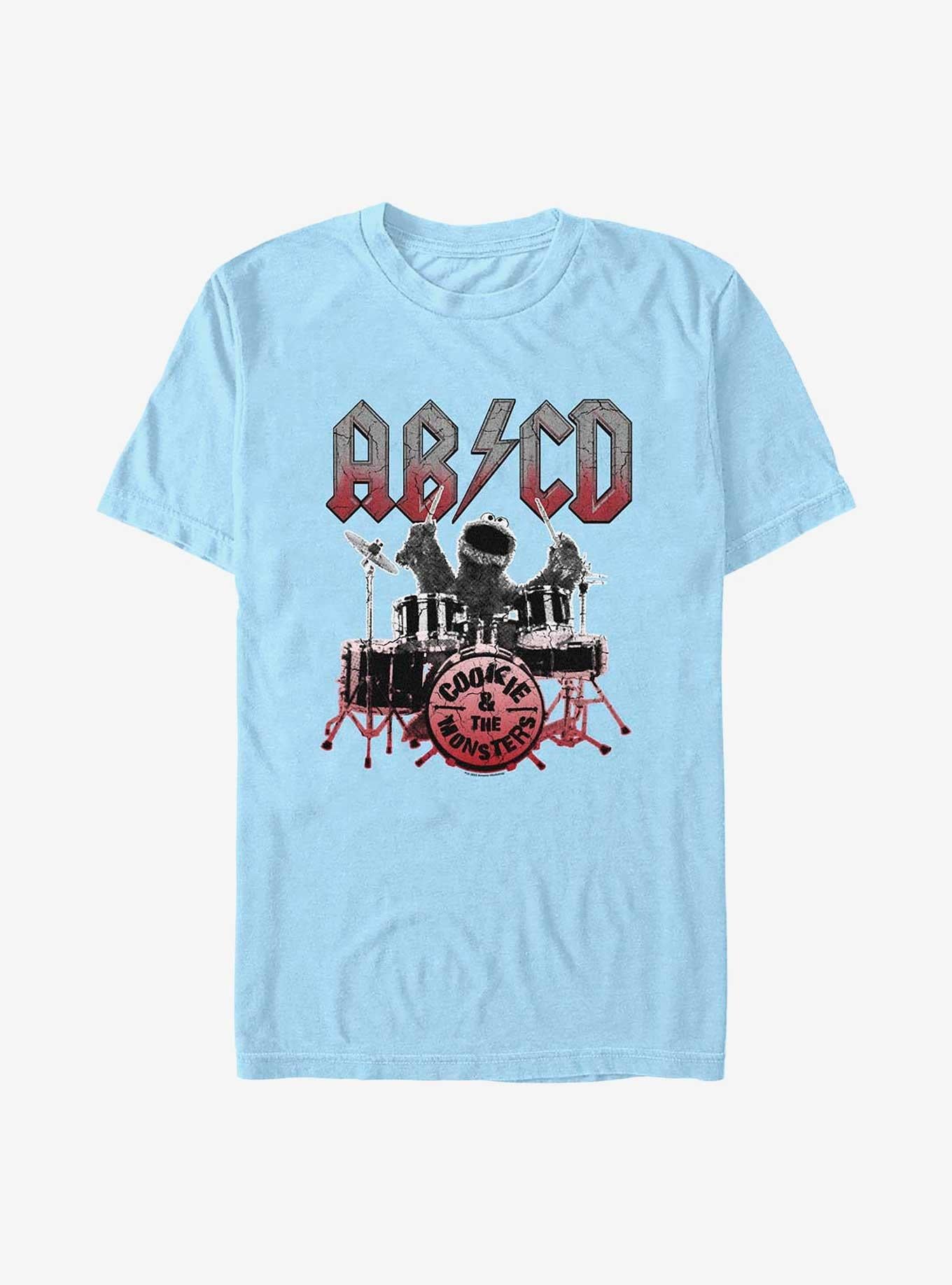 Sesame Street Cookie Monster Cookie Drums Extra Soft T-Shirt | Premium Unisex T-Shirt, Trending Graphic Tee