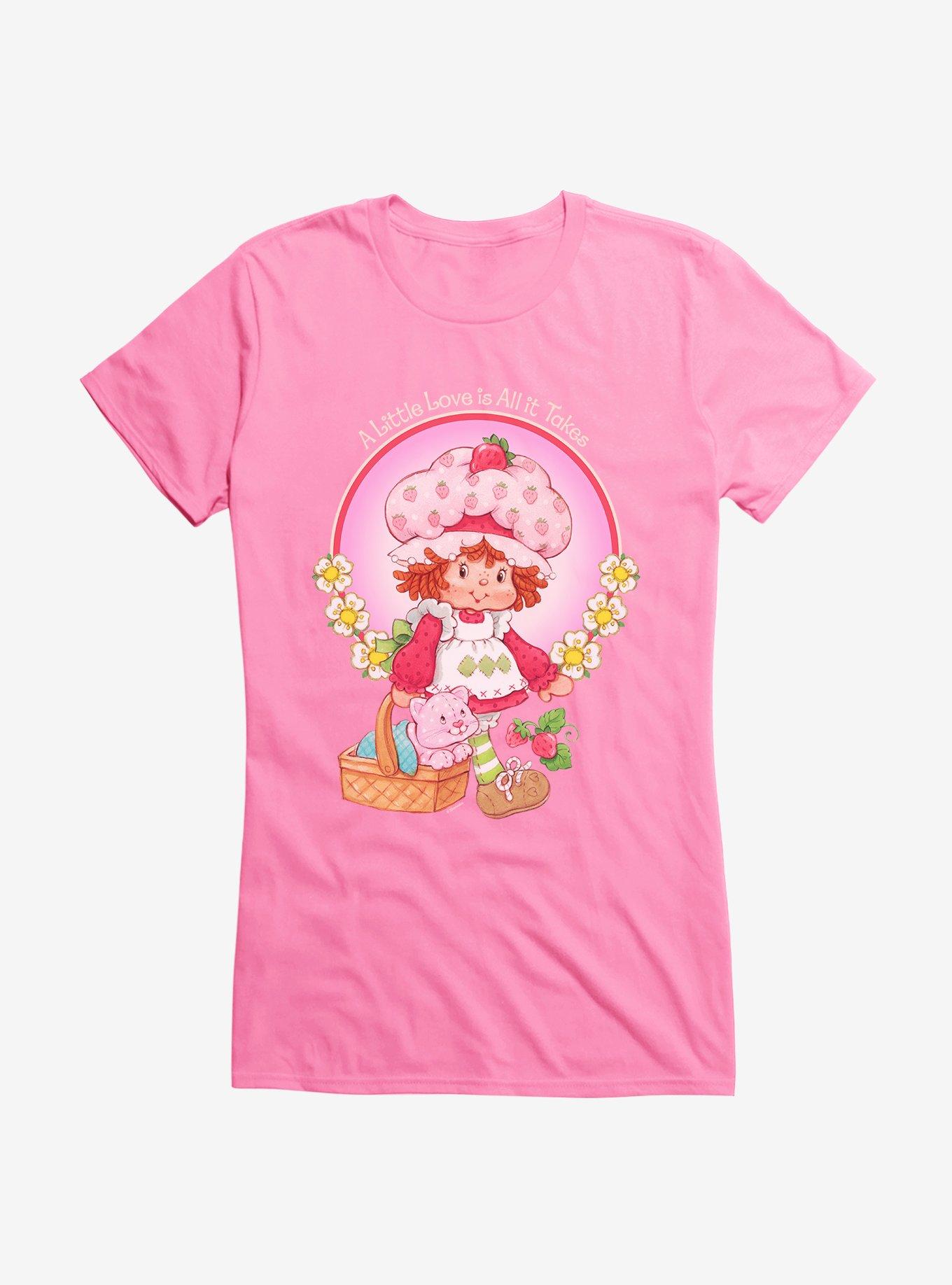 Strawberry Shortcake A Little Love Is All It Takes Girls Shirt T Shirt Clean Design