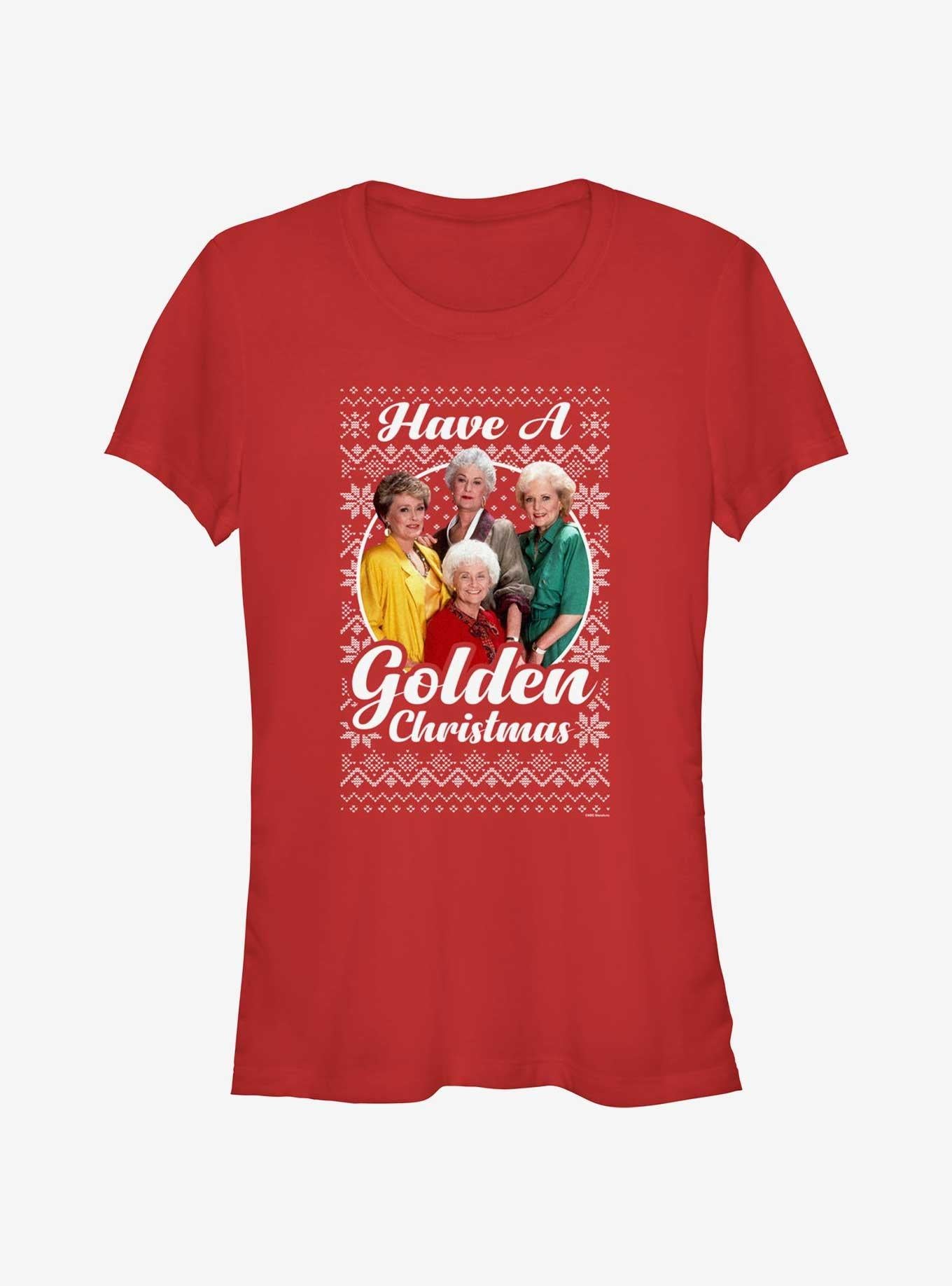 The Golden Girls Golden Ugly Christmas Girls T-Shirt | Premium Unisex T-Shirt, Trending Graphic Tee