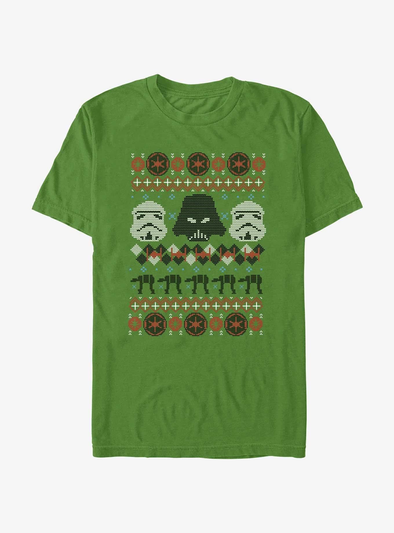Star Wars Vader and Storm Troopers Ugly Christmas T-Shirt | Premium Unisex T-Shirt, Trending Graphic Tee