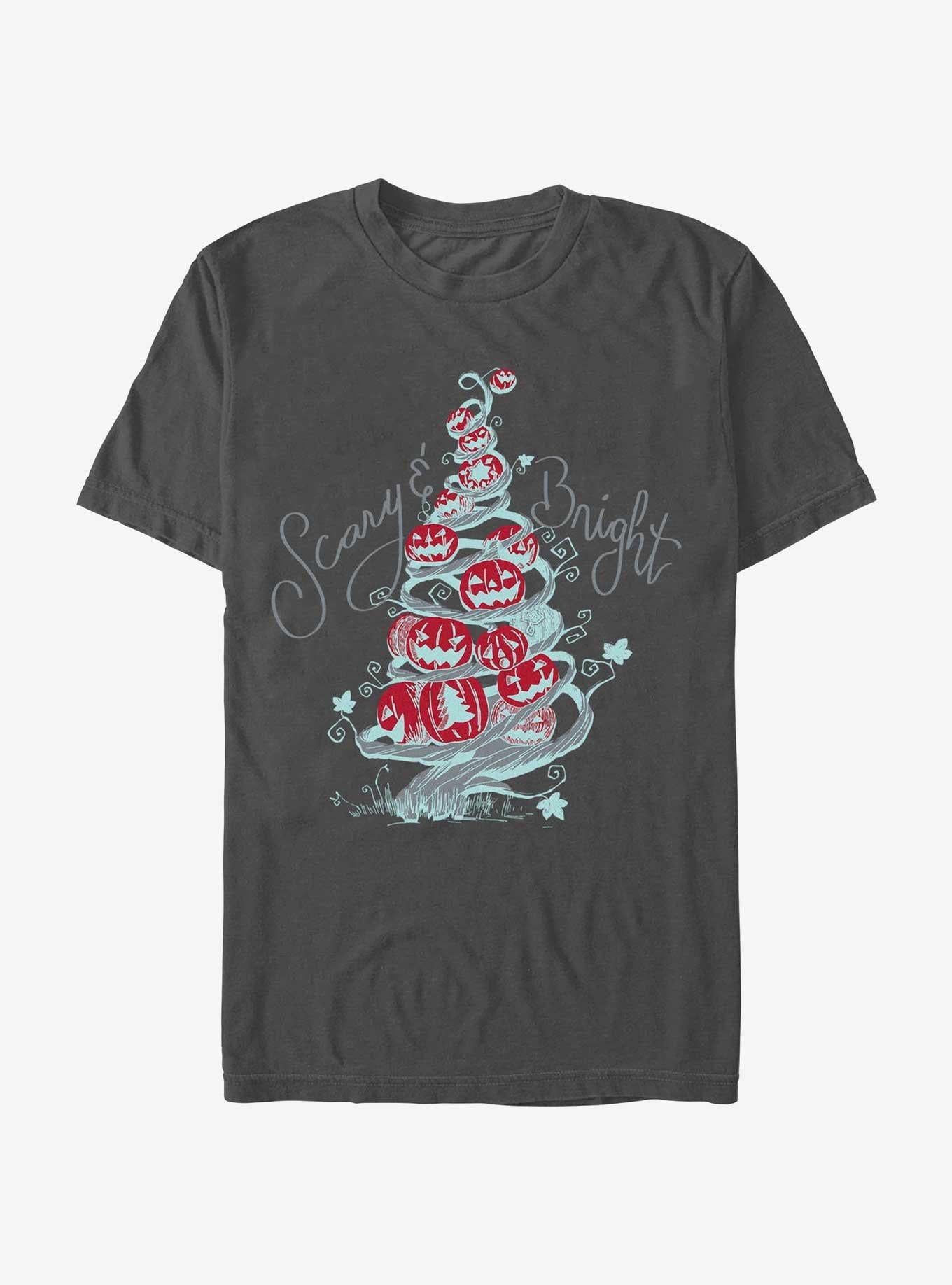 Disney The Nightmare Before Christmas Scary Bright Tree T-Shirt | Premium Unisex T-Shirt, Trending Graphic Tee