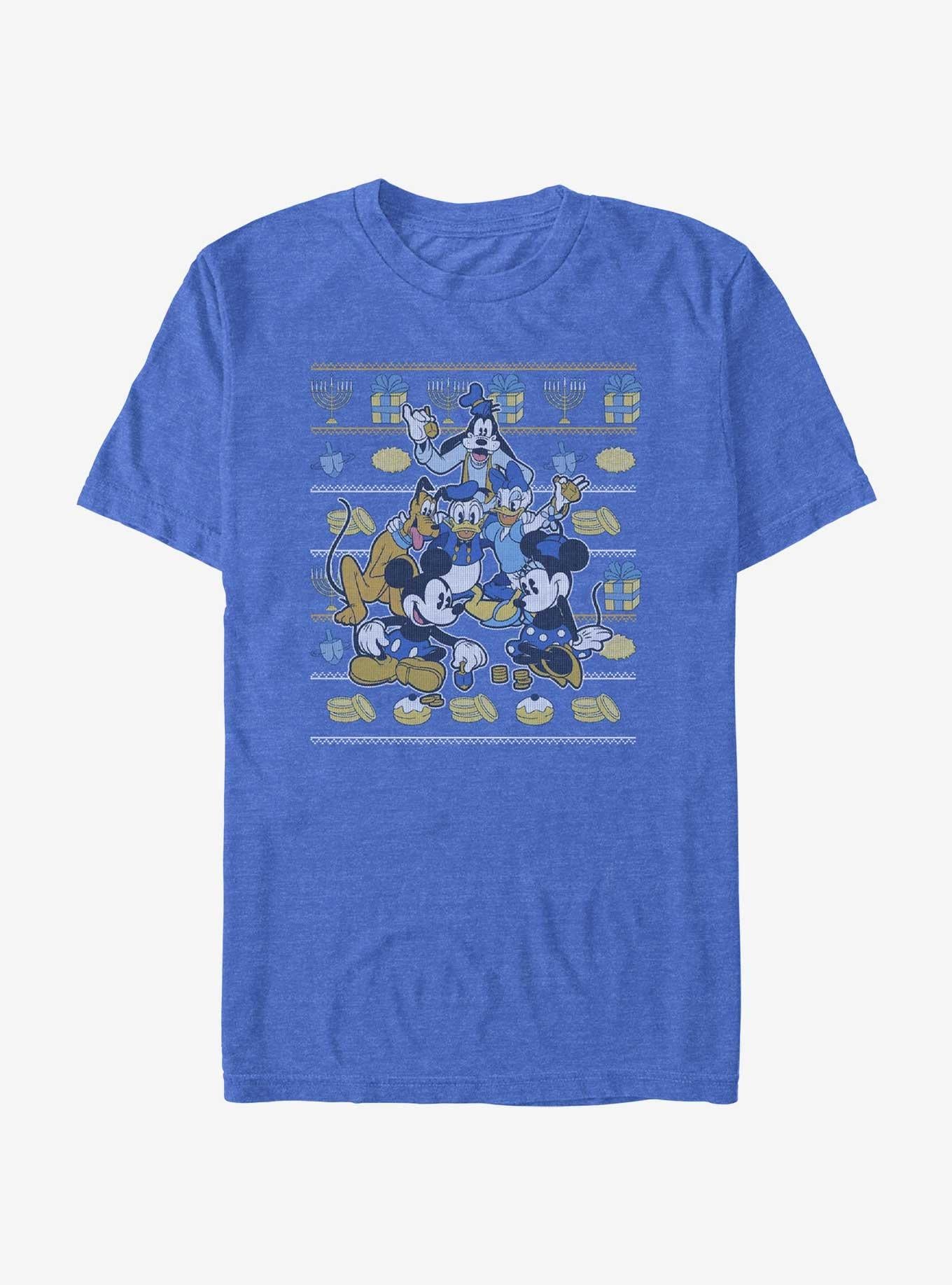 Disney Mickey Mouse Hanukkah Ugly Sweater T-Shirt | Premium Unisex T-Shirt, Trending Graphic Tee