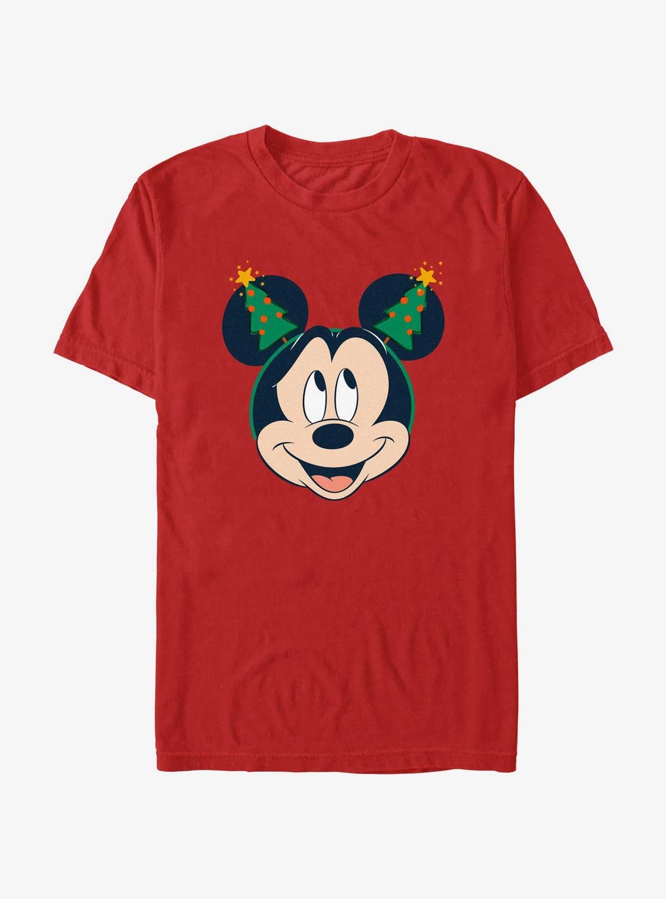 Disney Mickey Mouse Christmas Tree Ears T-Shirt | Premium Unisex T-Shirt, Trending Graphic Tee
