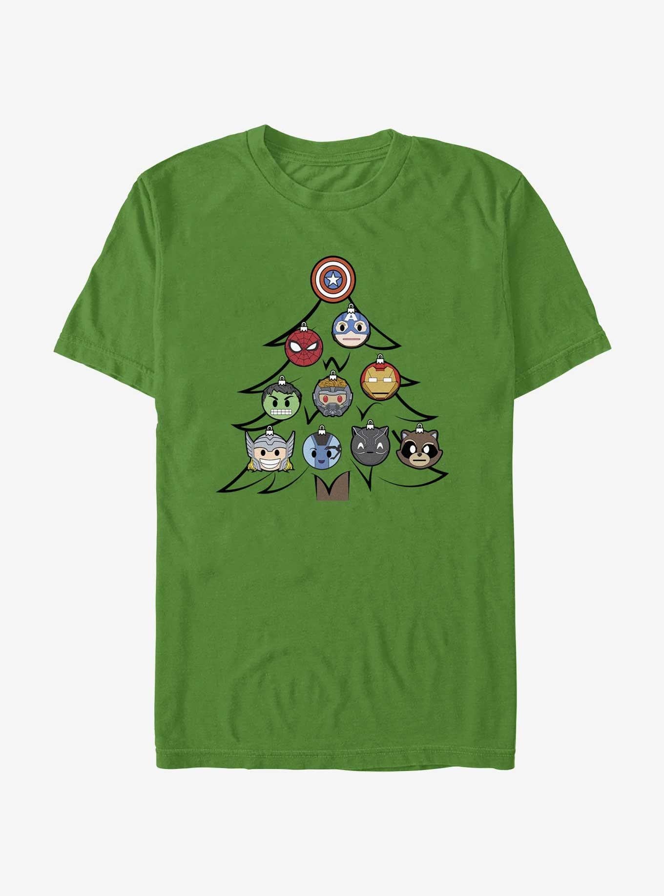 Marvel Avengers Chibi Marvel Tree T-Shirt | Premium Unisex T-Shirt, Trending Graphic Tee