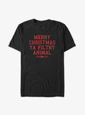 Home Alone Merry Christmas Ya Filthy Animal Text Big Tall T-Shirt | Graphic T-Shirt for Unisex