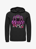 Squid Game Three Pink Soldiers Hoodie