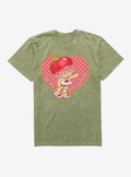 Strawberry Shortcake Cherry Cuddler I Love You Cherry Much Mineral Wash Shirt T Shirt Everyday Wear