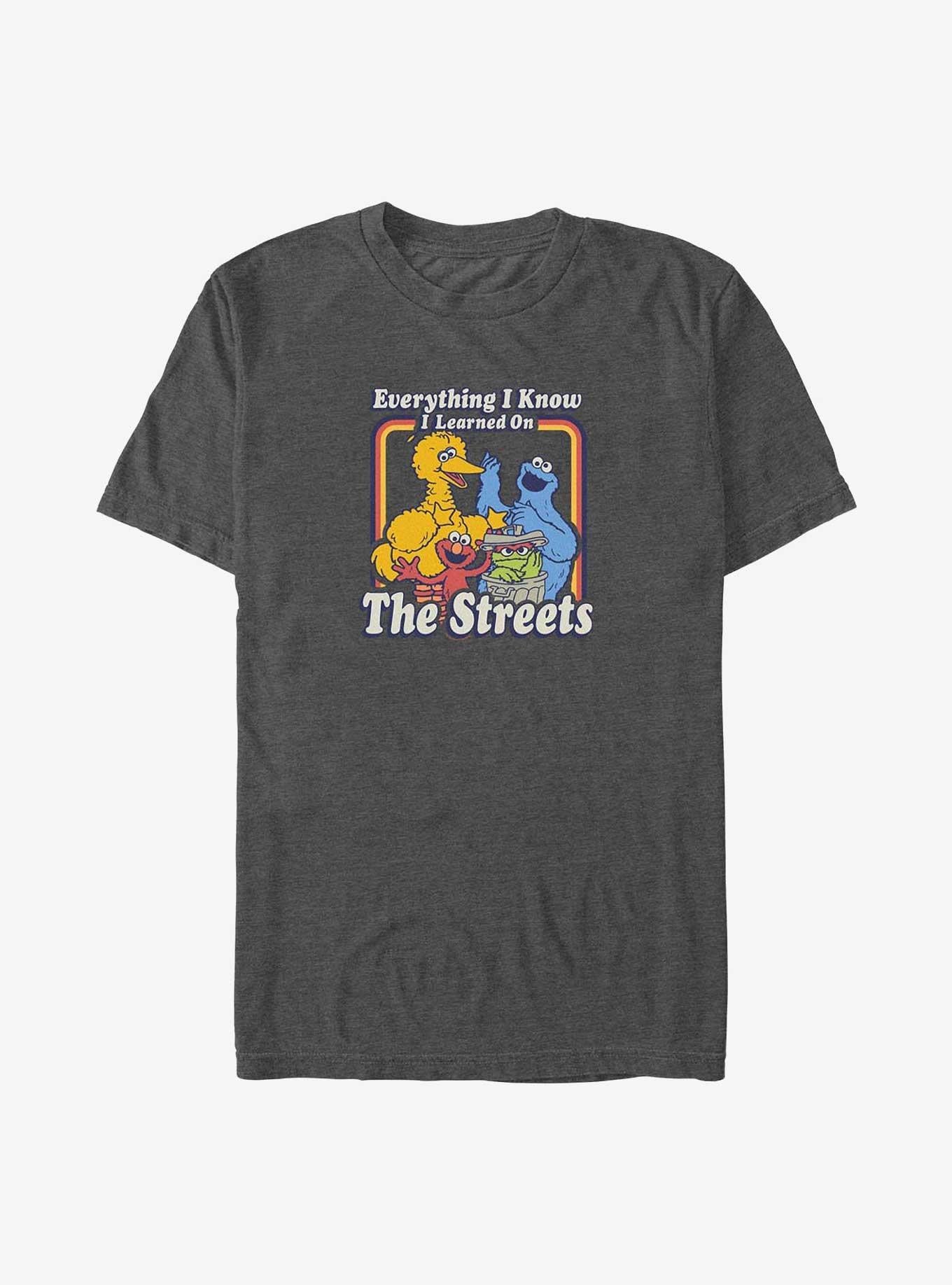 Sesame Street Everything I Know Big Tall T-Shirt | Premium Unisex T-Shirt, Trending Graphic Tee