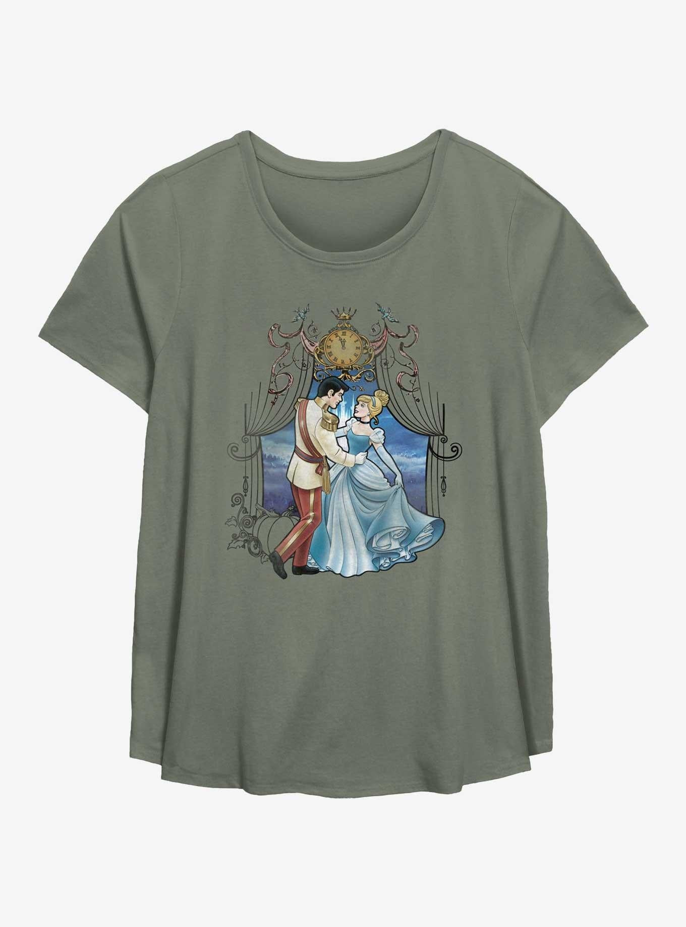 Cartoon Cinderella Love Girls Shirt Plus Size T Shirt Premium Quality