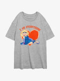 Cartoon The Muppets Miss Piggy I Am Everything Girls Oversized Shirt T Shirt Minimal Style