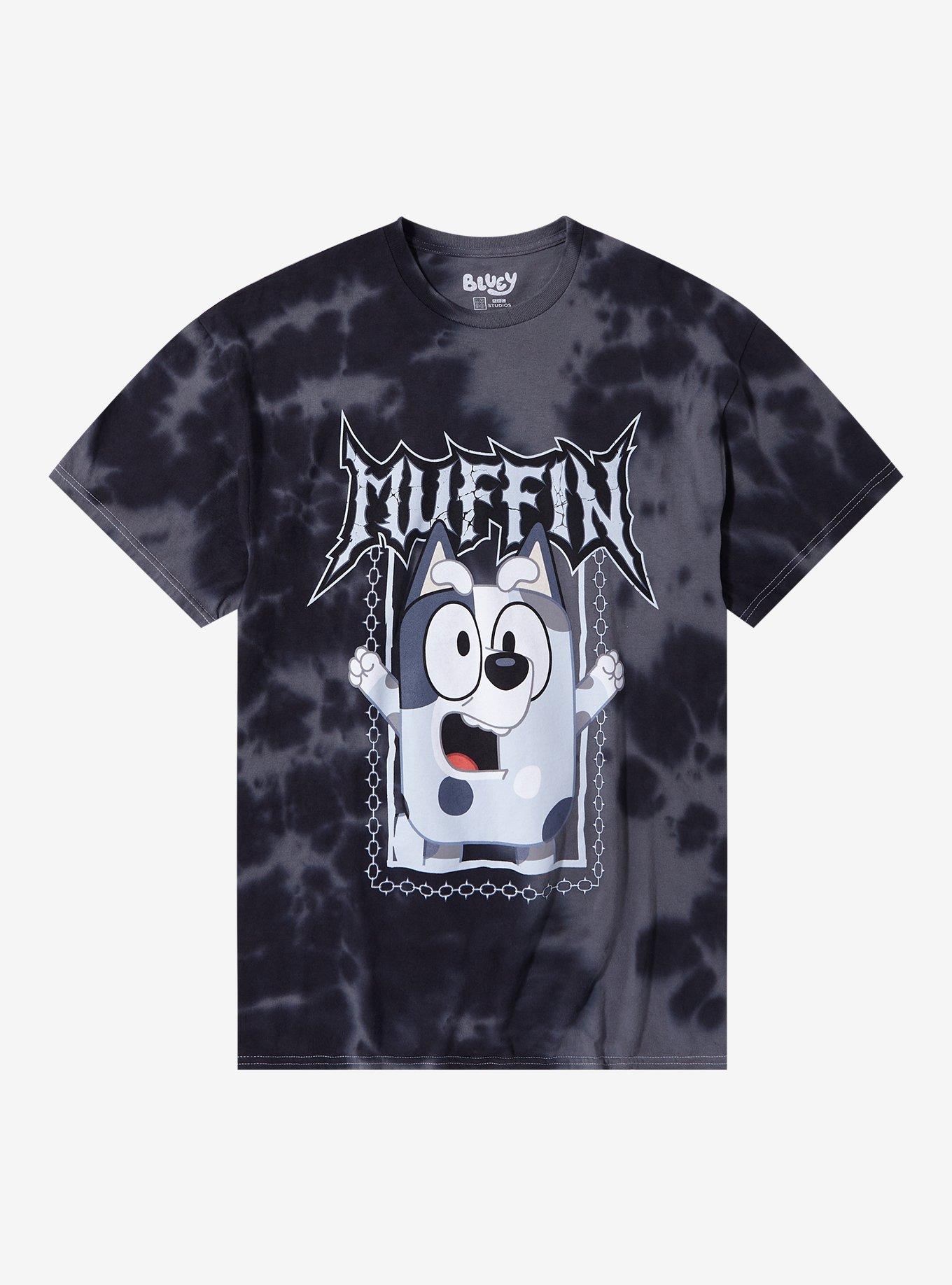 Bluey Muffin Metal Tie-Dye T-Shirt | Premium Unisex T-Shirt, Trending Graphic Tee