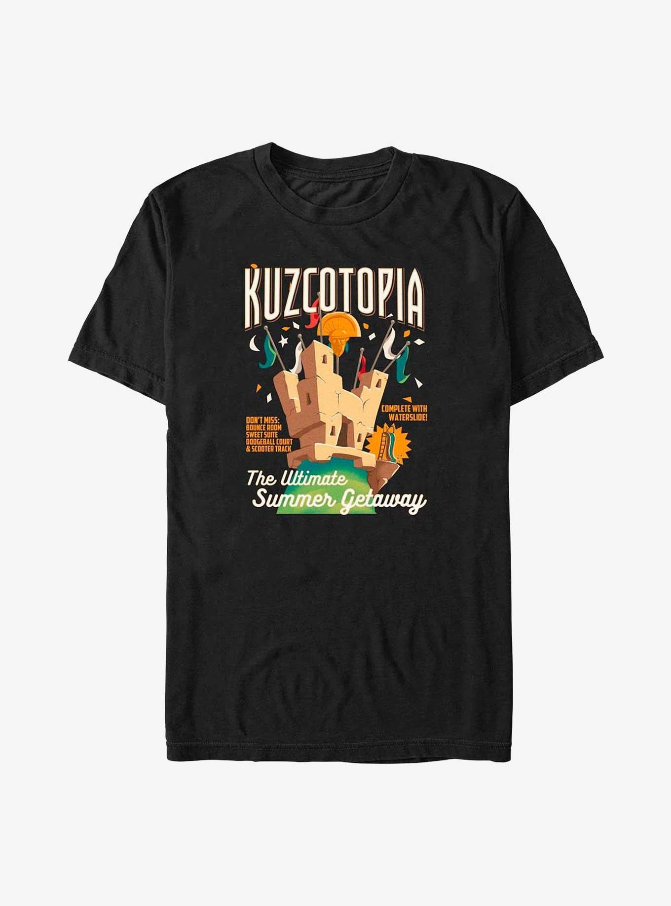 Disney The Emperor's New Groove Kuzcotopia Ad Big Tall T-Shirt | Premium Unisex T-Shirt, Trending Graphic Tee