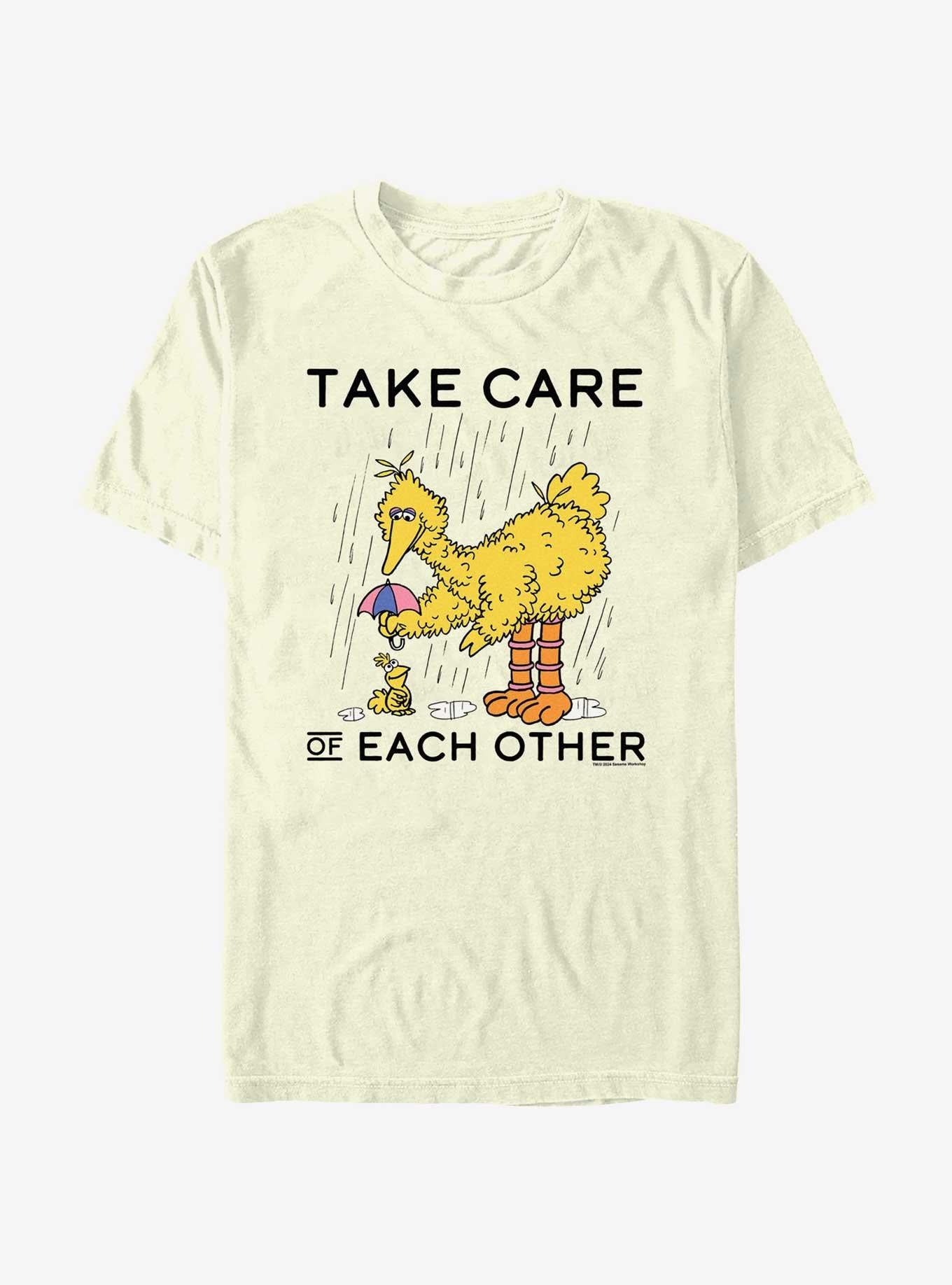 Sesame Street Big Bird Take Care Of Each Other T-Shirt | Premium Unisex T-Shirt, Trending Graphic Tee