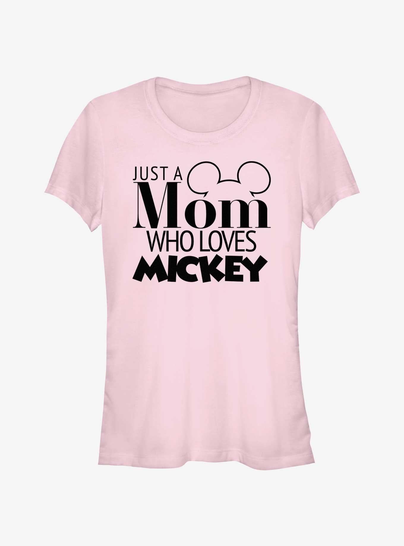 Cartoon Mickey Mouse Mom Loves Mickey Girls Shirt T Shirt Cozy Fit