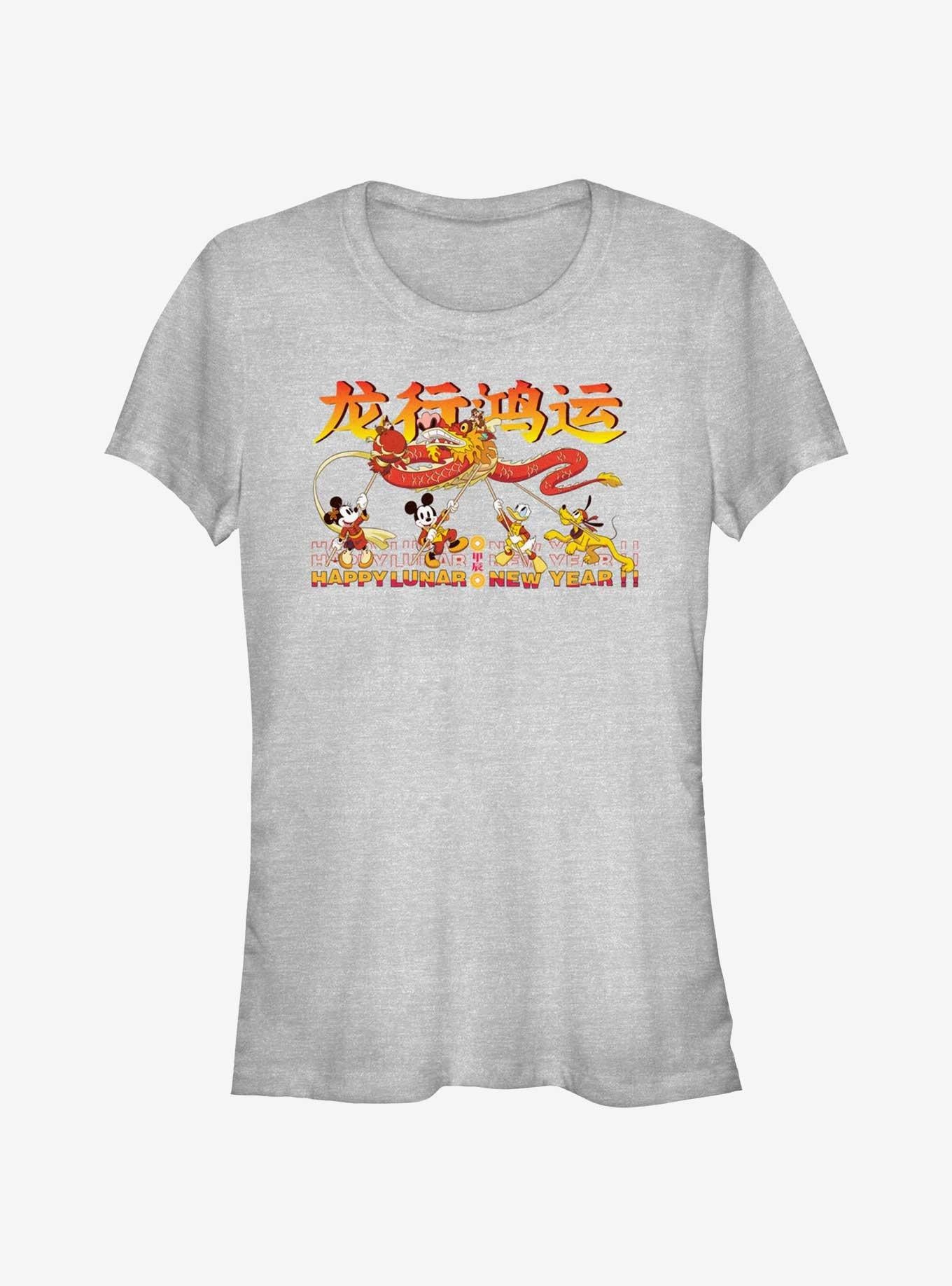 Disney Mickey Mouse Happy Lunar New Year Girls T-Shirt | Premium Unisex T-Shirt, Trending Graphic Tee