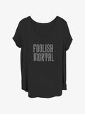 Disney The Haunted Mansion Foolish Mortal Girls T-Shirt Plus Size