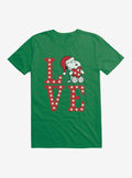 Peanuts Love Snoopy Santa Shirt T Shirt Clean Design