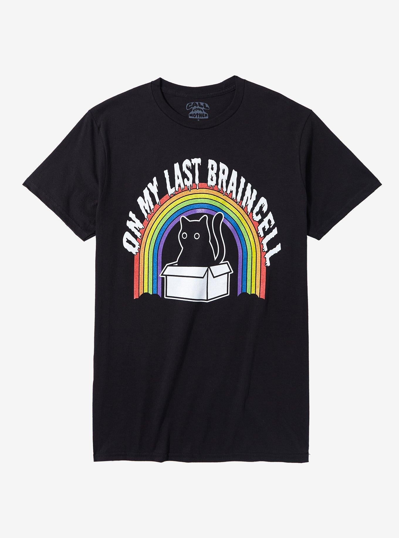 Cat Last Braincell T-Shirt By Call Your Mother | Premium Unisex T-Shirt, Trending Graphic Tee