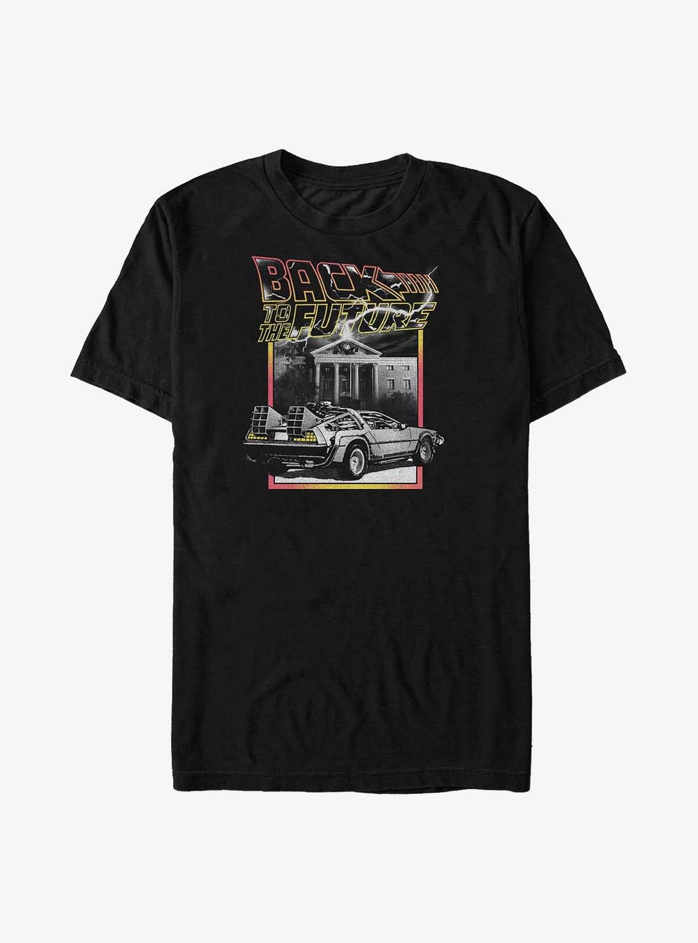 Back to the Future Neon Future Big Tall T-Shirt | Graphic T-Shirt for Unisex