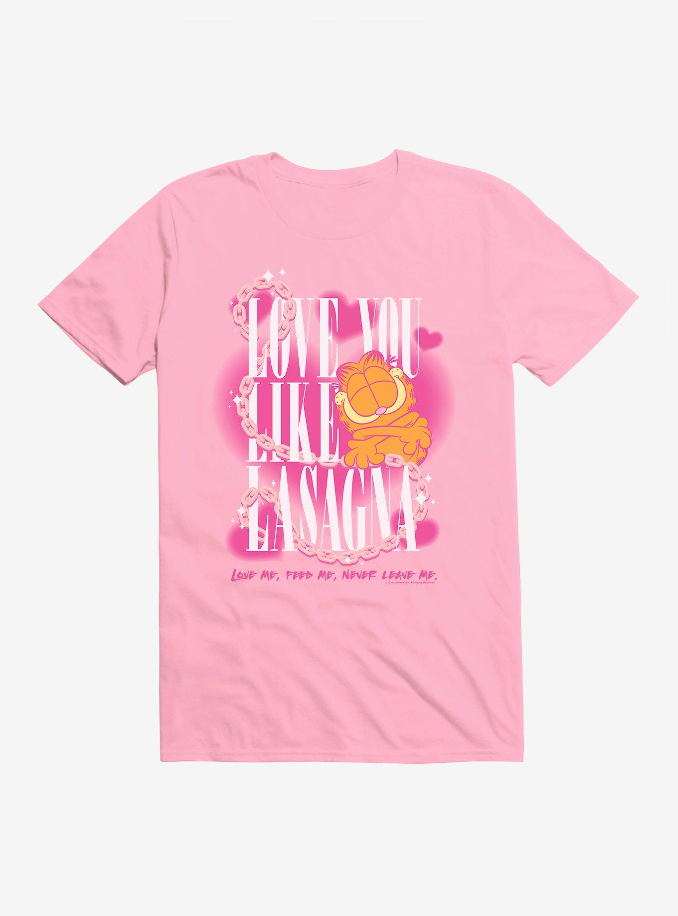 Garfield Love Like Lasagna Shirt T Shirt Everyday Wear