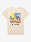 Sesame Street Besties Selfie Mineral Wash T-Shirt | Premium Unisex T-Shirt, Trending Graphic Tee