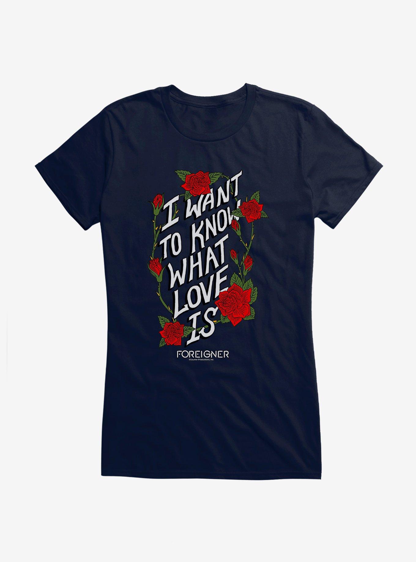 Foreigner What Love Is Girls Shirt T Shirt Clean Design