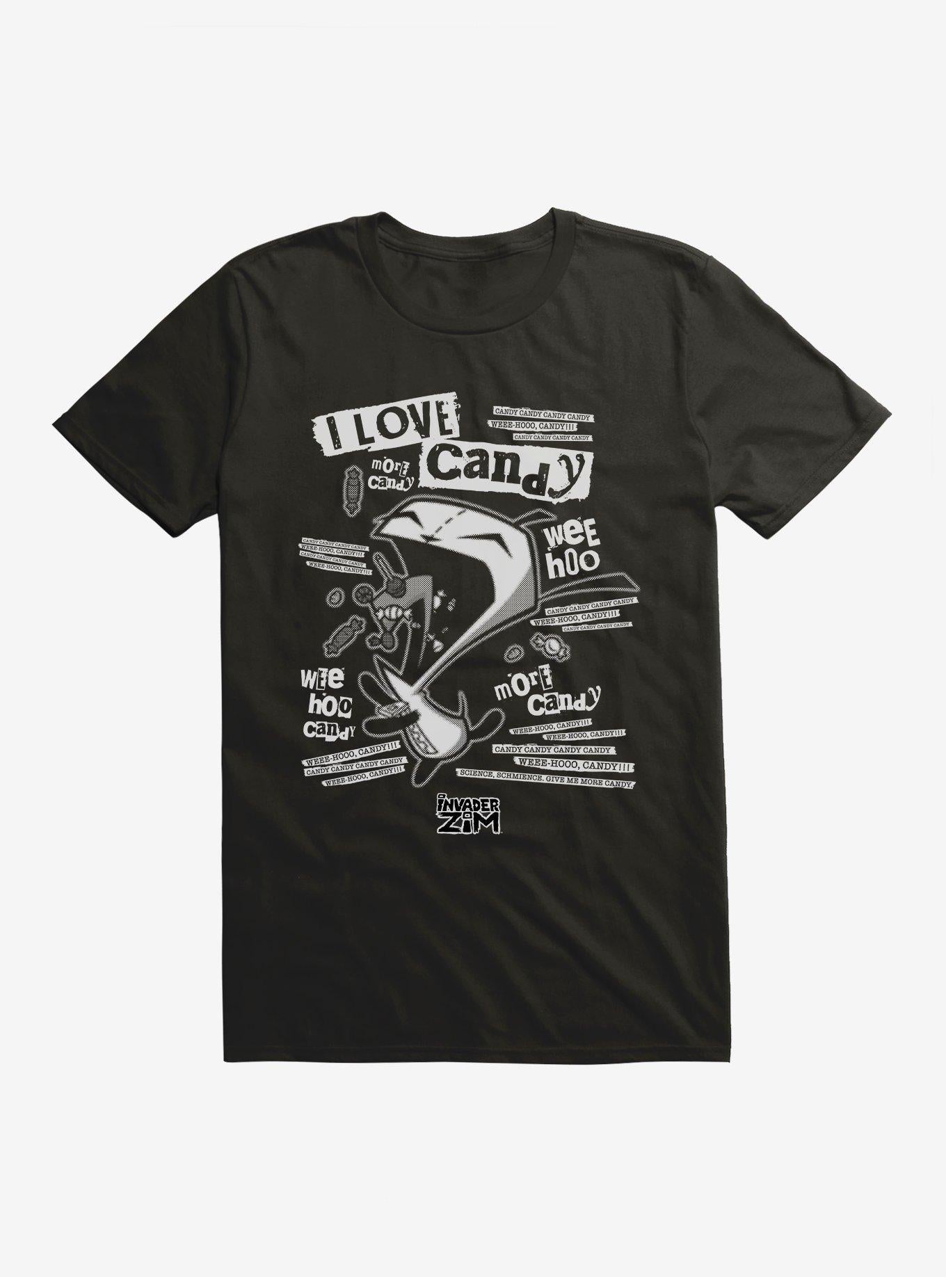 Invader Zim I Love Candy Gir Shirt T Shirt Minimal Style