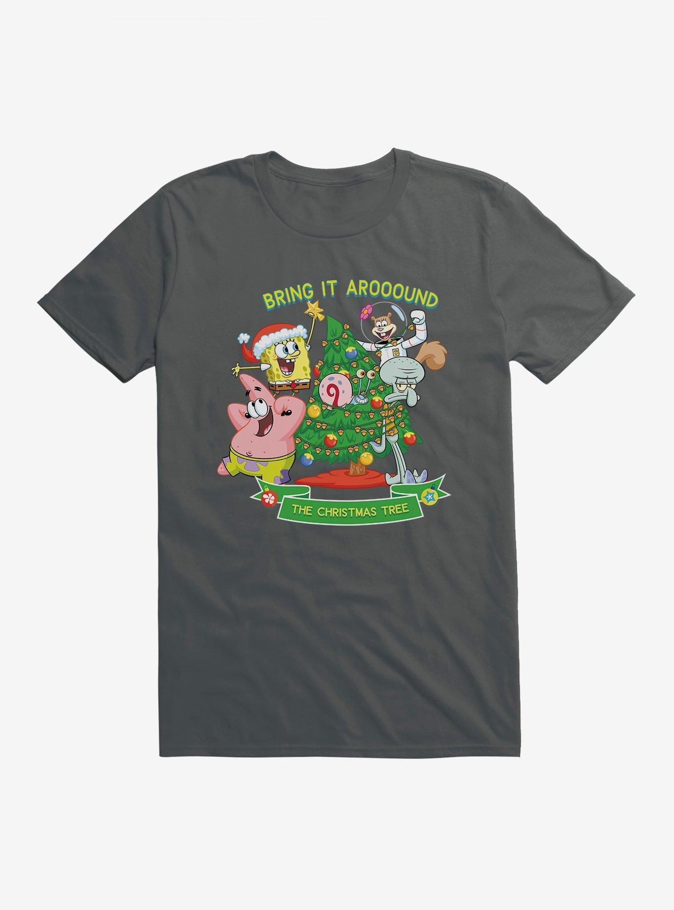 SpongeBob SquarePants Around The Christmas Tree T-Shirt | Premium Unisex T-Shirt, Trending Graphic Tee