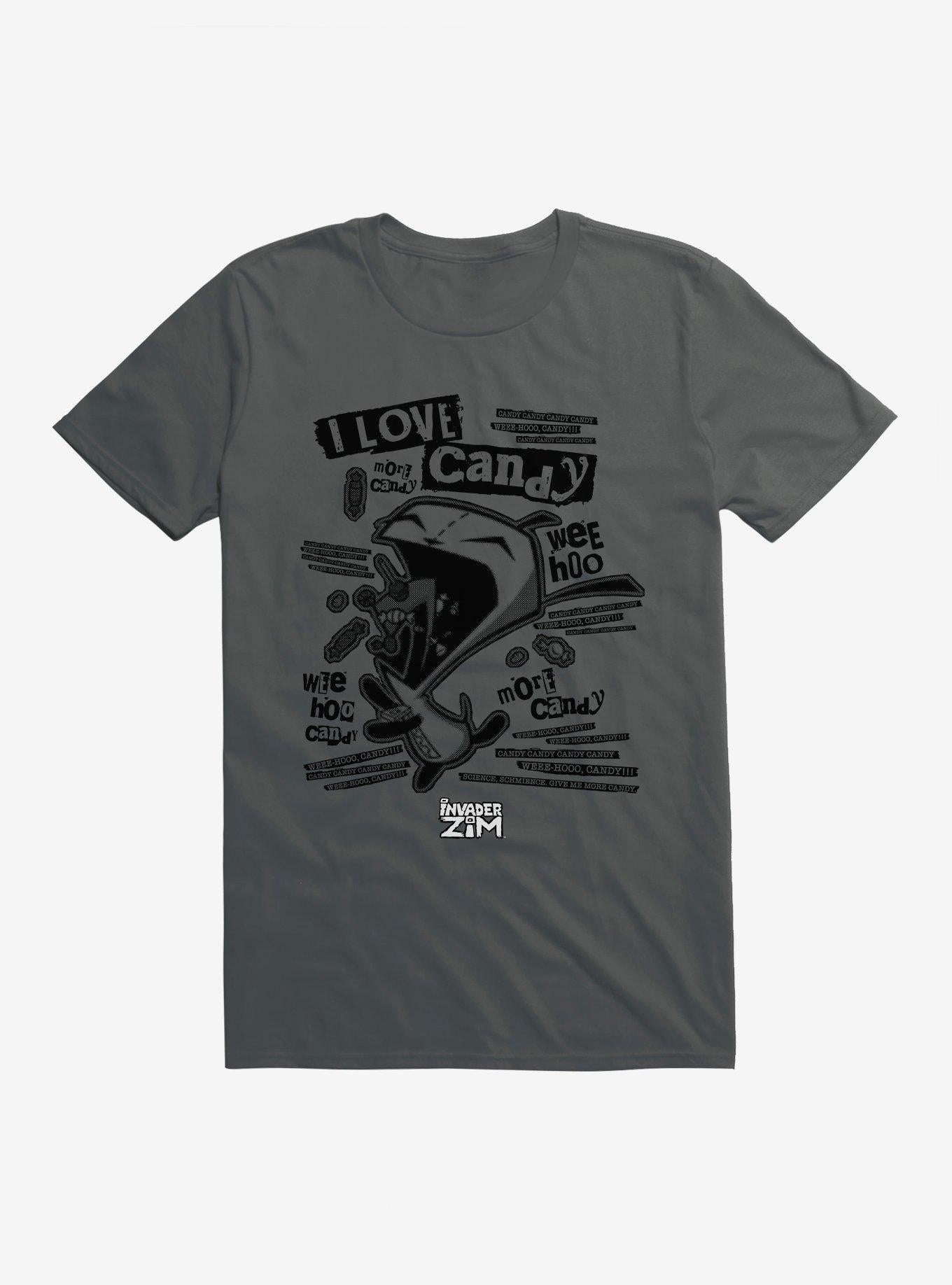 Invader Zim I Love Candy Gir Shirt T Shirt Clean Design