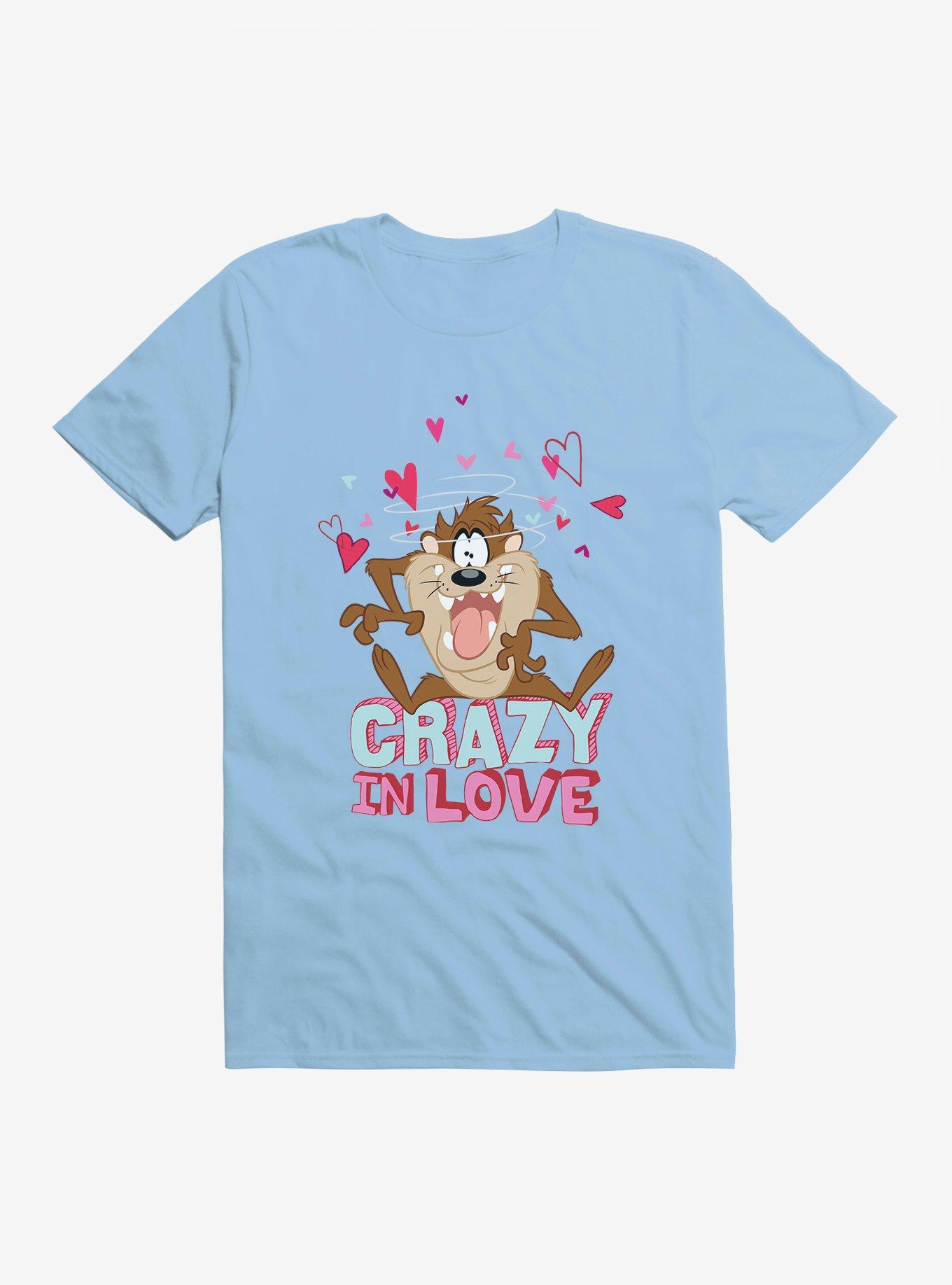 Looney Tunes Taz Crazy In Love Shirt T Shirt Premium Quality