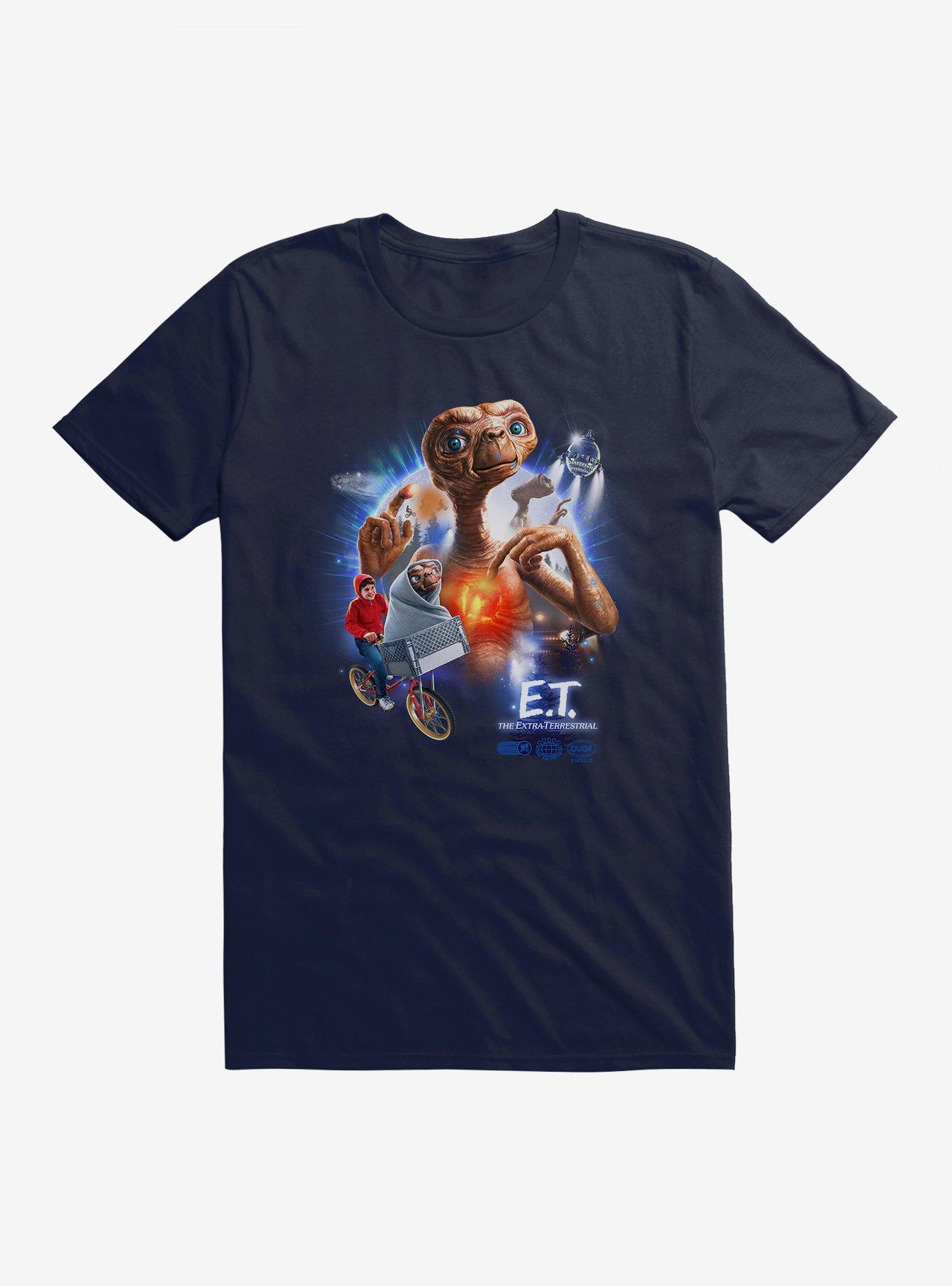E T 40th Anniversary Iconic Movie Scenes Graphic T-Shirt | Graphic T-Shirt for Unisex