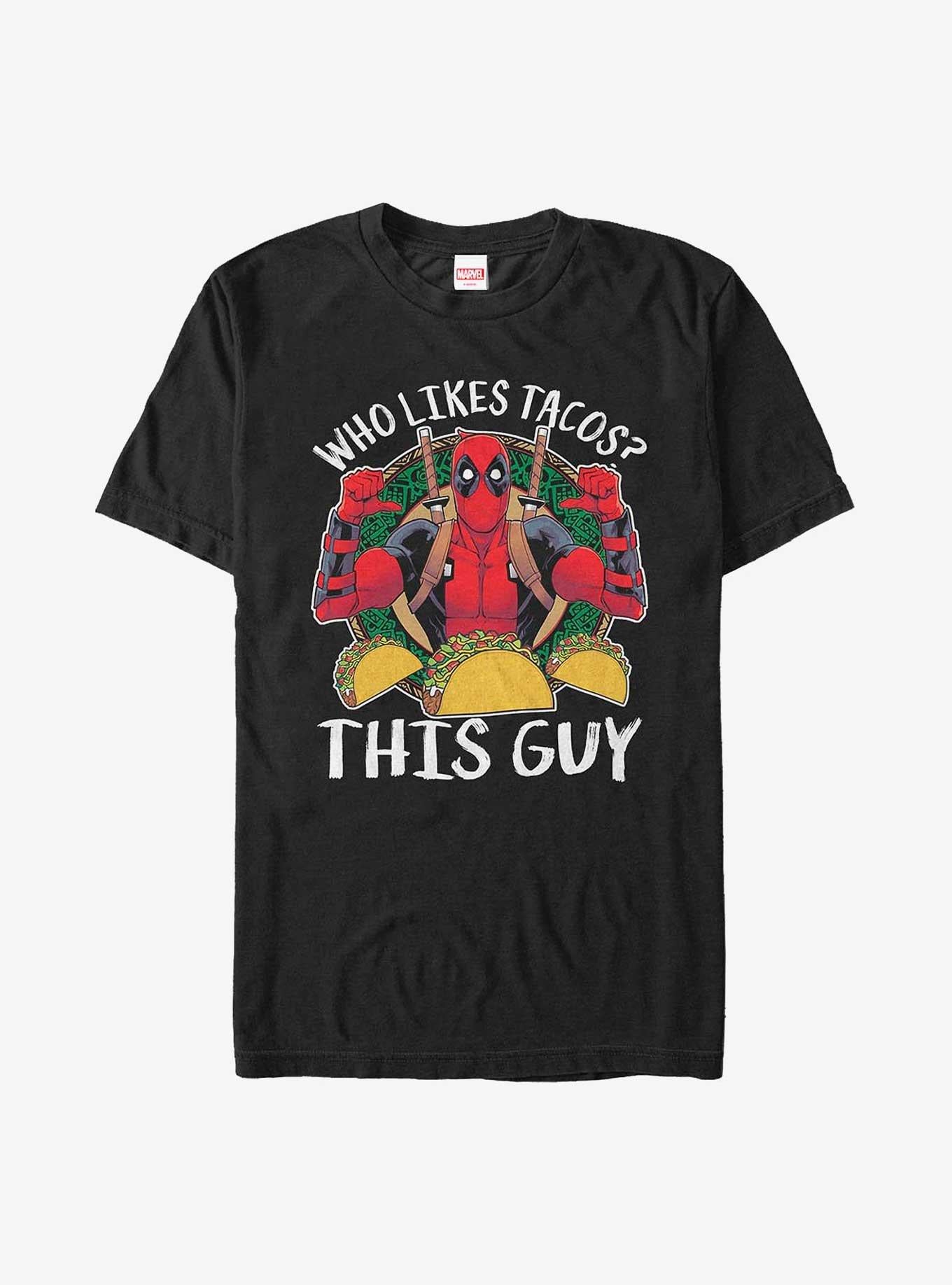 Superhero Deadpool Tacos Love Extra Soft Shirt T Shirt Minimal Style