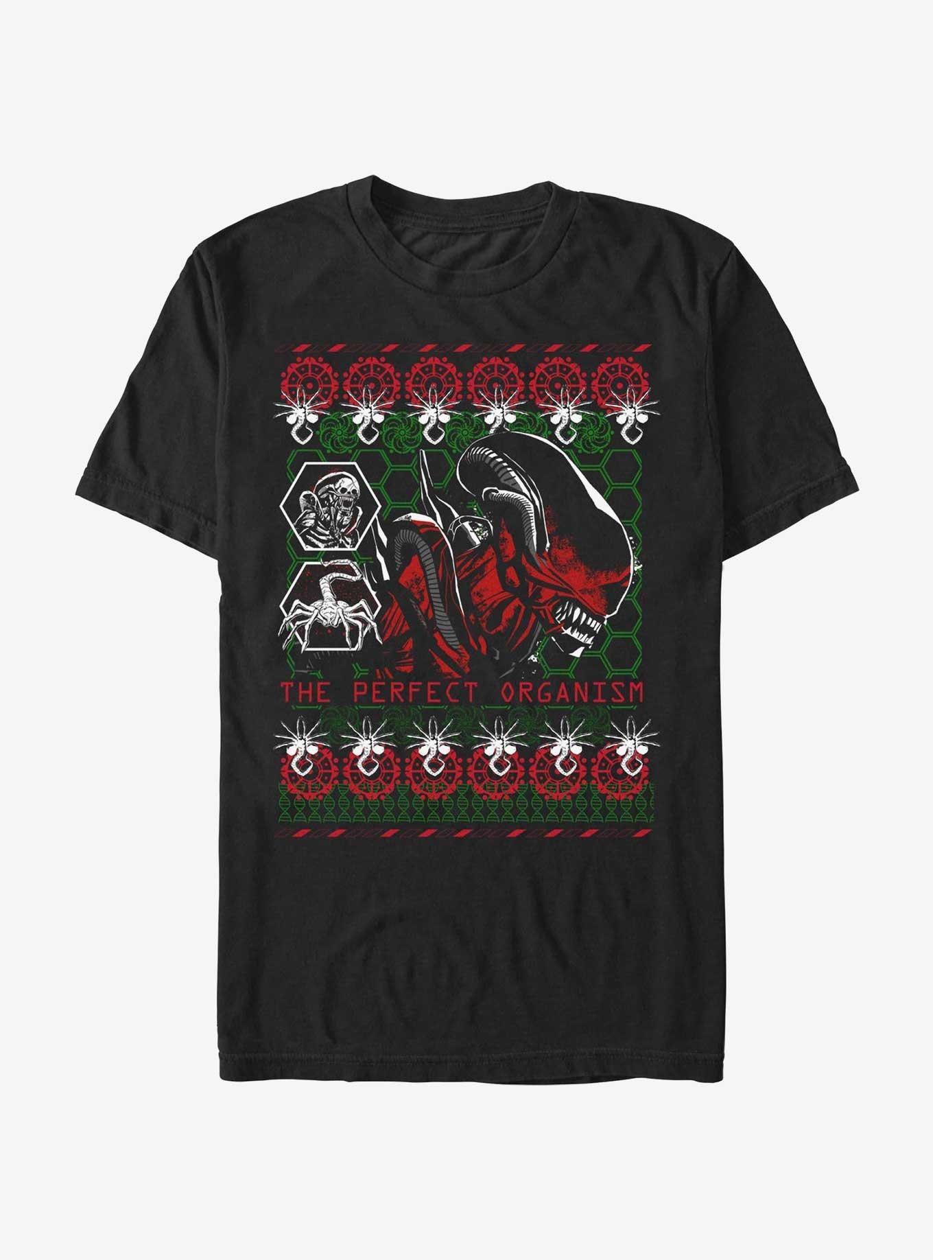 Alien Romulus Perfect Organism Ugly Christmas T-Shirt | Premium Unisex T-Shirt, Trending Graphic Tee