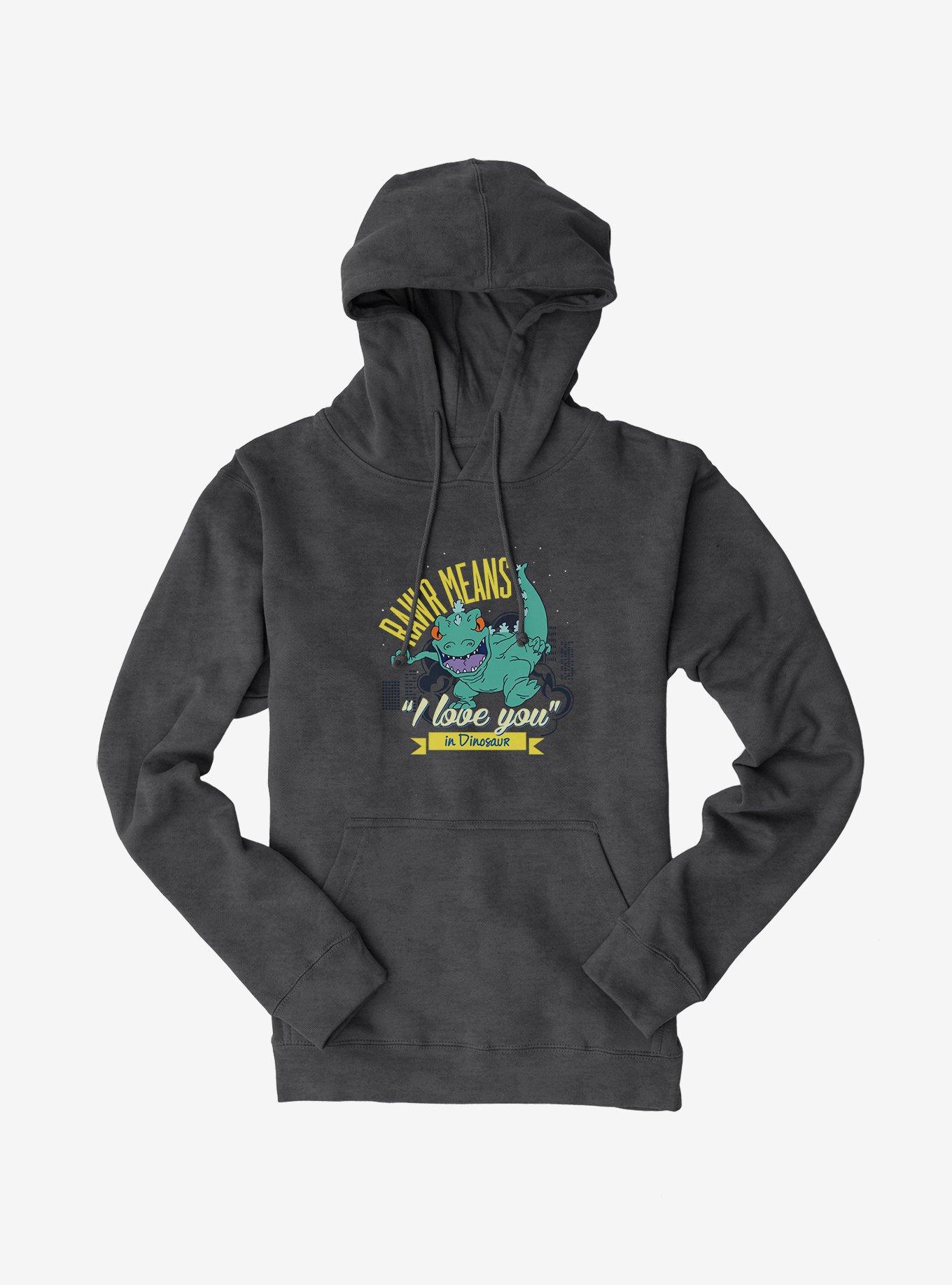 Rugrats Reptar Rawr Means I Love You In Dinosaur Hoodie