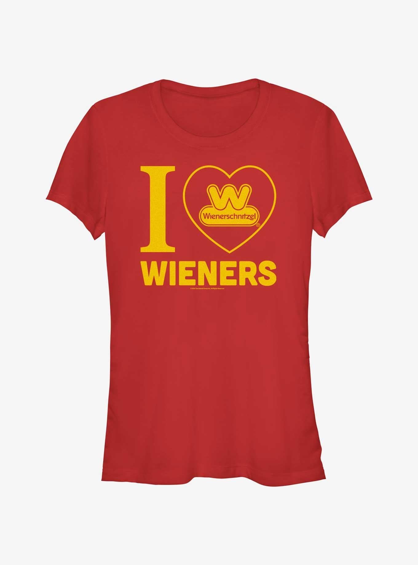 Wienerschnitzel I Love Hotdogs Girls Shirt T Shirt Gift Ready