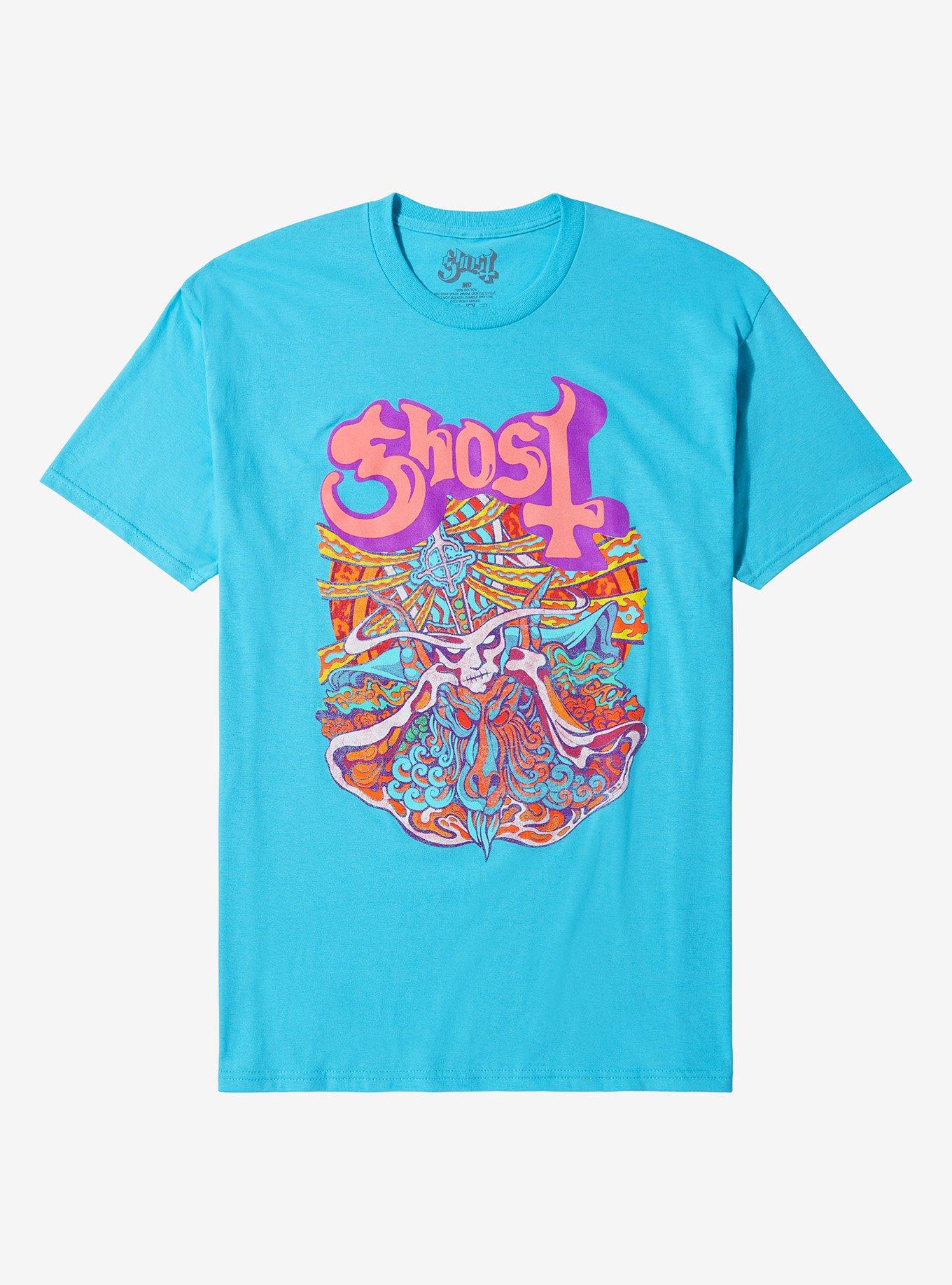 Ghost Seven Inches Of Satanic Panic Boyfriend Fit Girls T-Shirt