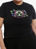 Cat Space Alien Glitter Girls Baby T-Shirt Plus Size