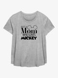 Cartoon Mickey Mouse Mom Loves Mickey Girls Shirt Plus Size T Shirt Clean Design