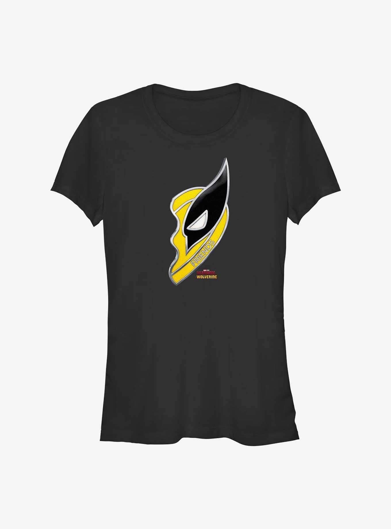 Superhero Deadpool Wolverine Friendship Necklace Wolverine Girls Shirt T Shirt Cozy Fit