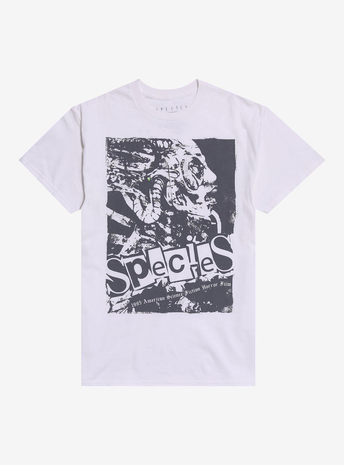 Species Grey White T-Shirt | Graphic T-Shirt for Unisex