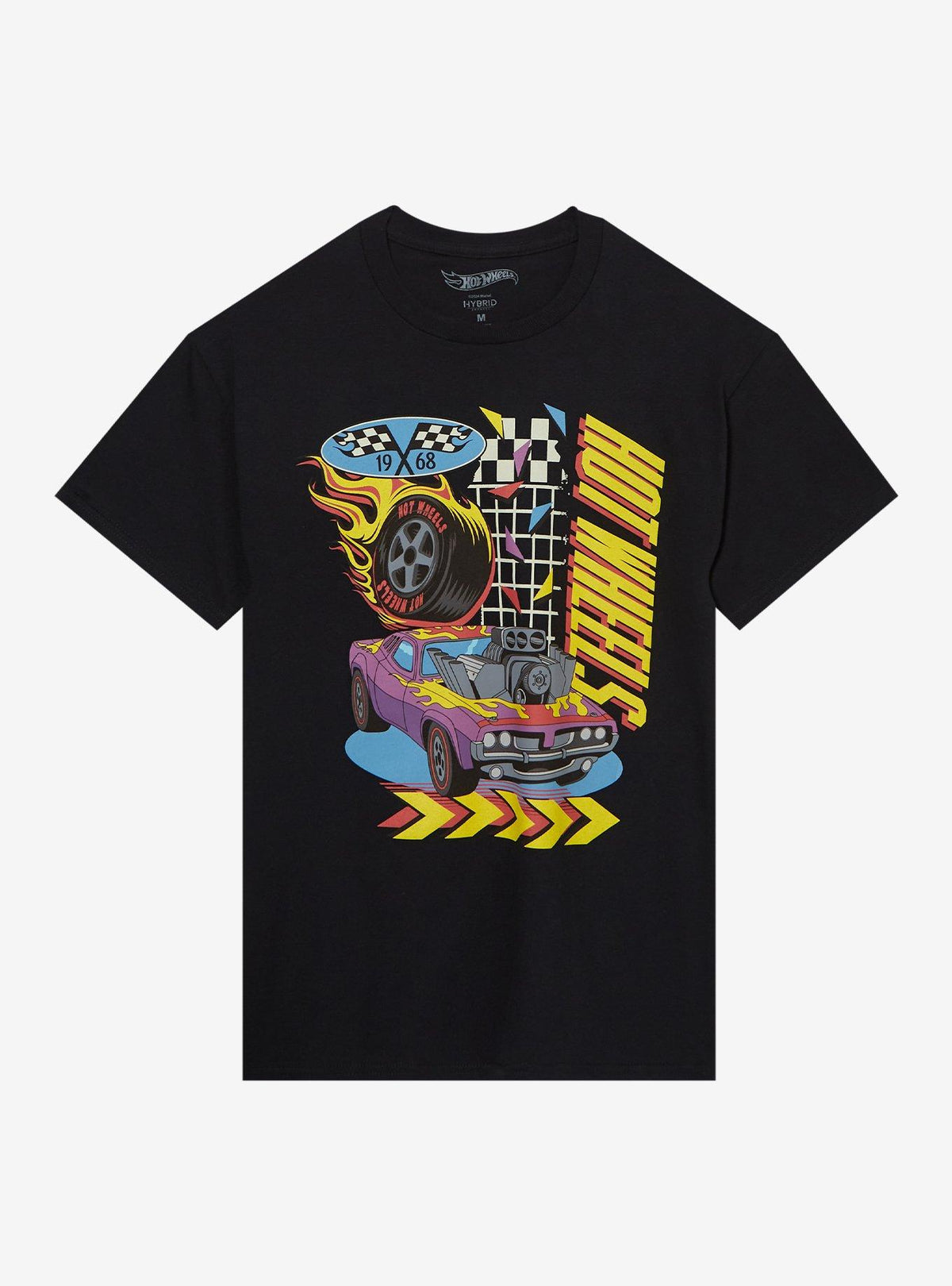 Hot Wheels Retro Grid Boyfriend Fit Girls T-Shirt