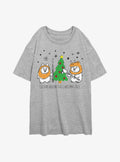 Star Wars Ewokin Around Xmas Tree Girls Oversized T-Shirt | Premium Unisex T-Shirt, Trending Graphic Tee