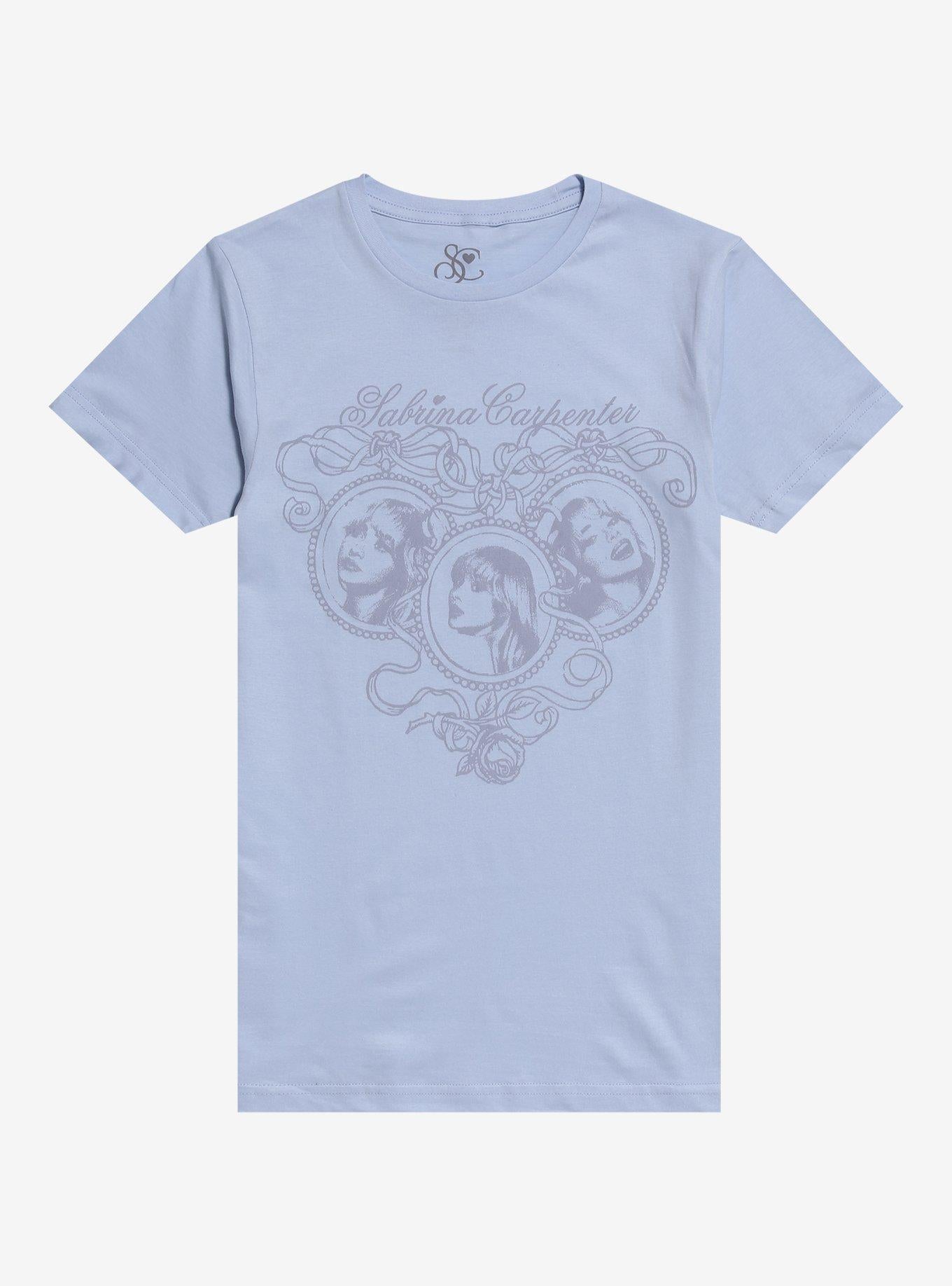Sabrina Carpenter Ribbon Frame Boyfriend Fit Girls T-Shirt | Premium Unisex T-Shirt, Trending Graphic Tee