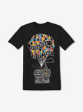 Disney Pixar Up House Balloons Boyfriend Fit Girls T-Shirt | Graphic T-Shirt for Unisex