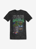 Sesame Street Oscar The Grouch Mineral Wash Boyfriend Fit Girls T-Shirt | Premium Unisex T-Shirt, Trending Graphic Tee