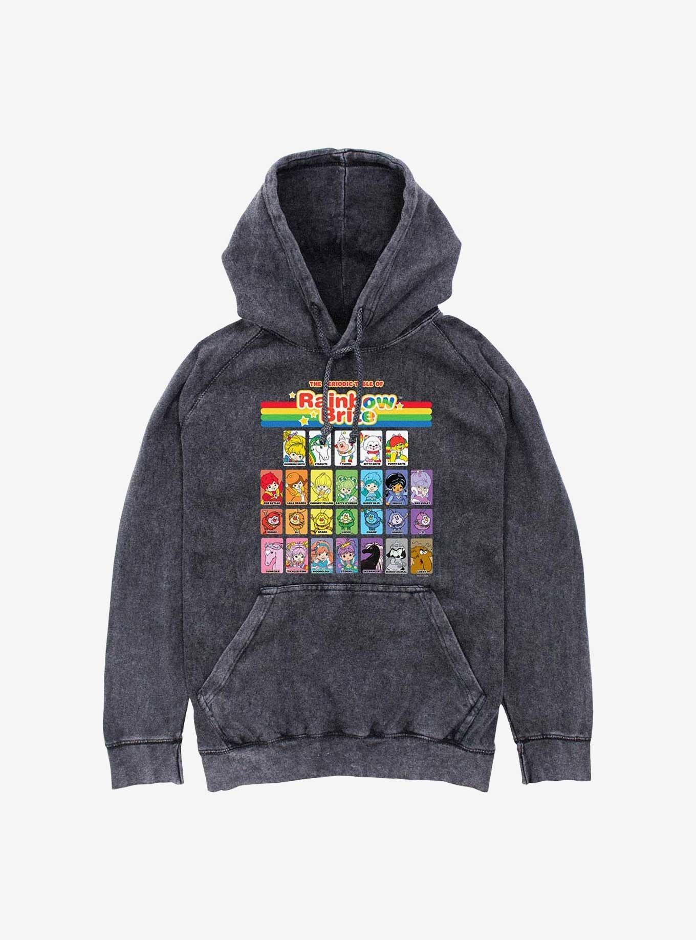 Rainbow Brite Table Of Color Mineral Wash Hoodie